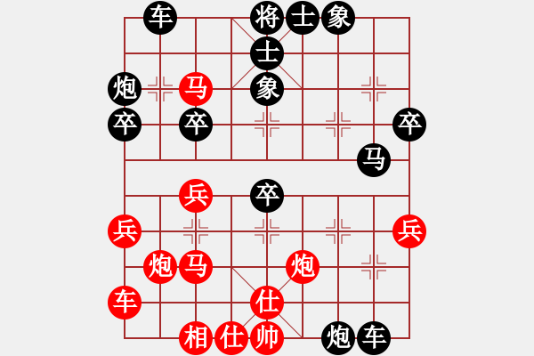 象棋棋譜圖片：一篙春水(8段)-負(fù)-名譽(yù)盟主(9級(jí)) - 步數(shù)：40 