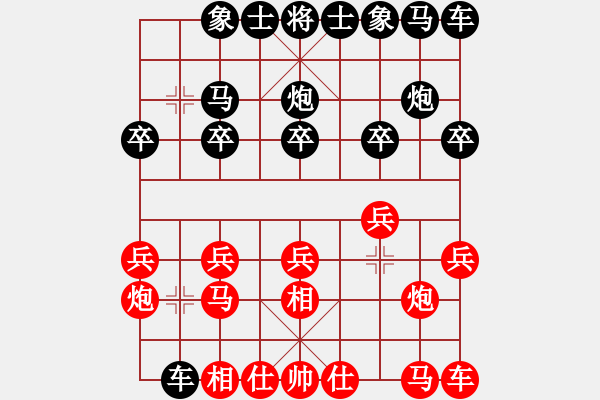 象棋棋譜圖片：閑士閑事(2段)-負(fù)-英雄淚(5段) - 步數(shù)：10 