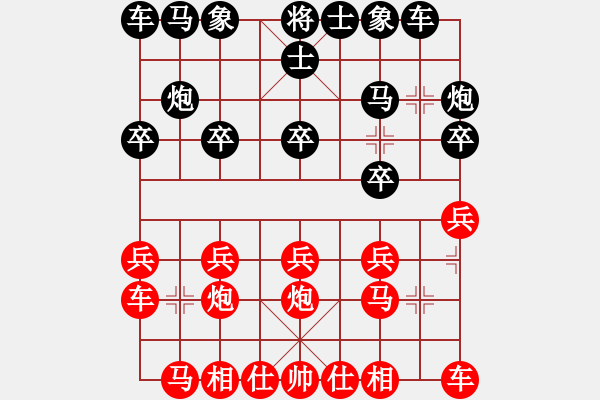 象棋棋譜圖片：象棋愛好者 VS 云棋士 - 步數(shù)：10 