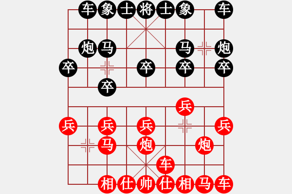 象棋棋譜圖片：150815 第7輪 第5臺(tái) 林玉安 勝 溫圣才 - 步數(shù)：10 