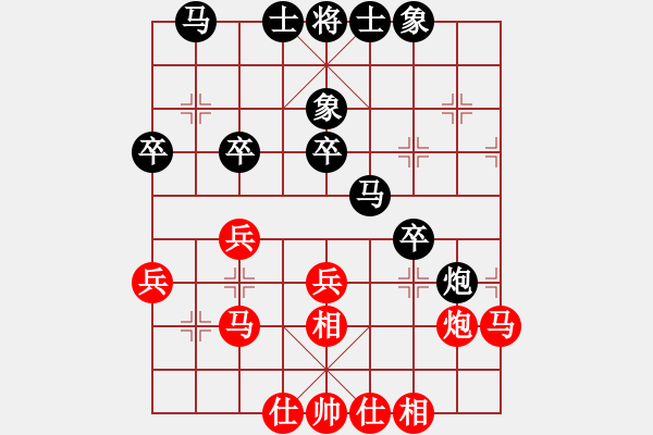 象棋棋谱图片：张兰天 先和 柳大华 - 步数：30 