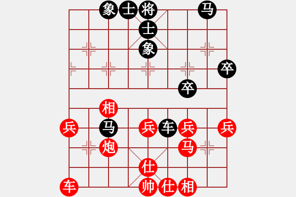 象棋棋譜圖片：糊涂棋仙(7段)-勝-溫州棋謎(2段) - 步數(shù)：40 