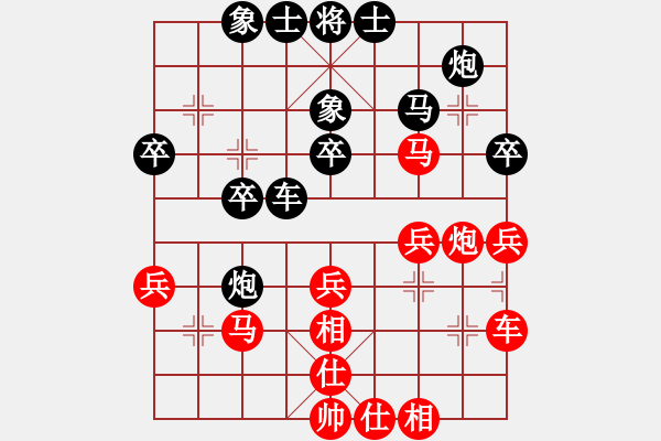 象棋棋譜圖片：zzwwww(天罡)-和-閃電之最(無極) - 步數(shù)：30 