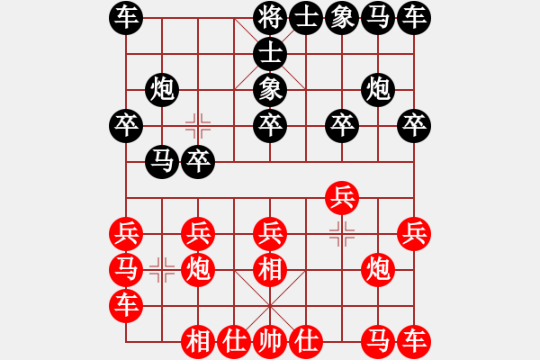 象棋棋谱图片：厦门象屿队 王廓 和 四川成都懿锦金弈队 许文章 - 步数：10 