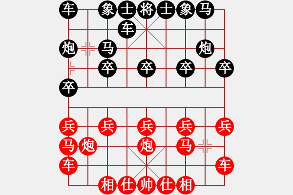 象棋棋譜圖片：橫才俊儒[292832991] -VS- 暖心 [630126204] - 步數(shù)：10 