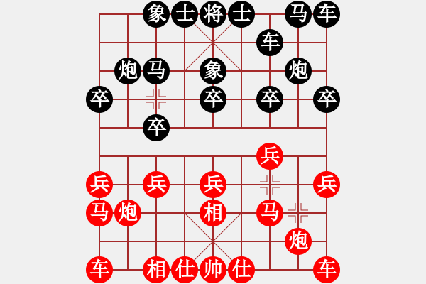 象棋棋譜圖片：地主婆[374935855] -VS- 市象棋冠軍[2905412734] - 步數(shù)：10 