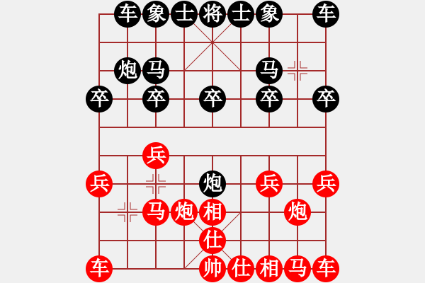 象棋棋譜圖片：象棋愛好者 VS 初級棋士 - 步數(shù)：10 