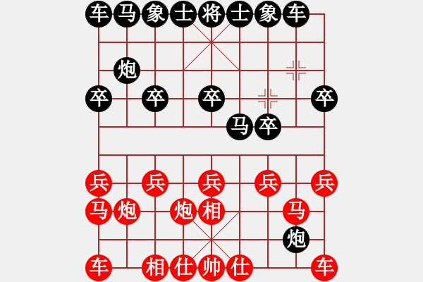 象棋棋譜圖片：火云邪神(日帥)-負-其木中其木(日帥) - 步數(shù)：10 