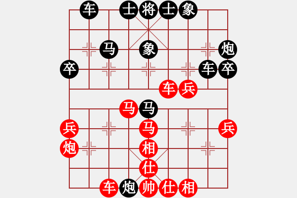 象棋棋譜圖片：網(wǎng)絡(luò)人機(jī)王(天帝)-和-冷雨狂客(9段) - 步數(shù)：40 