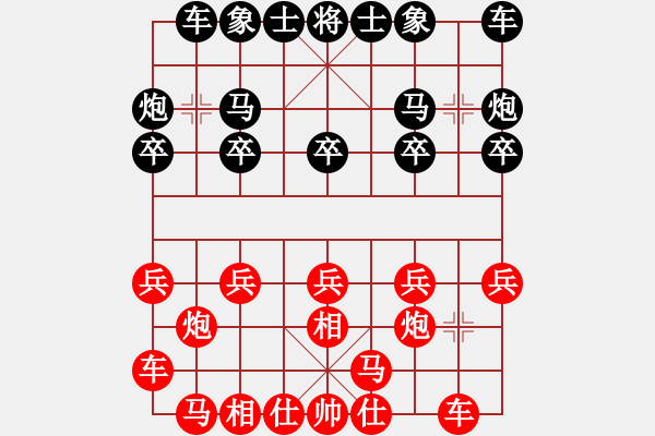 象棋棋譜圖片：10871局 A10-飛相局-旋九專雙核-新手 紅先負(fù) 小蟲(chóng)引擎24層 - 步數(shù)：10 