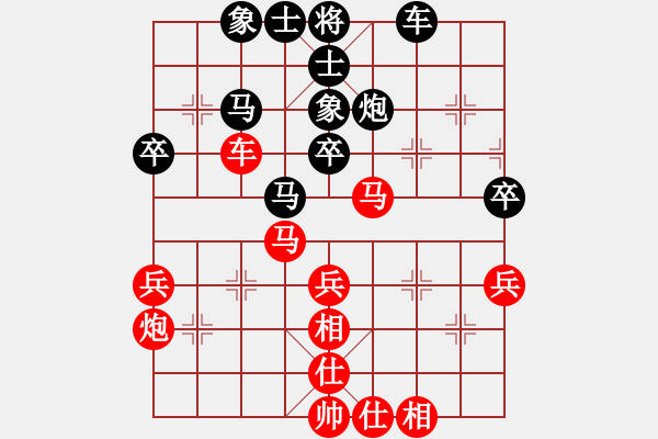 象棋棋譜圖片：又見股神[紅] -VS- 以棋會(huì)友[黑] - 步數(shù)：40 