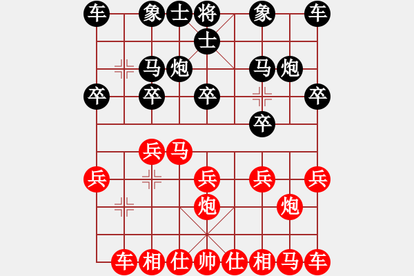 象棋棋谱图片：范文成 先胜 谢东生 - 步数：10 