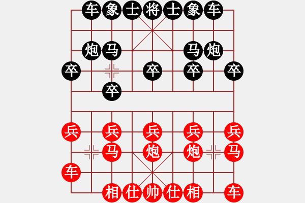 象棋棋譜圖片：中炮對屏風(fēng)馬 - 步數(shù)：10 