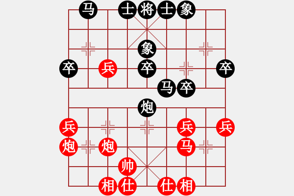 象棋棋譜圖片：hswd(9星)-和-過(guò)往云煙(9星) - 步數(shù)：30 