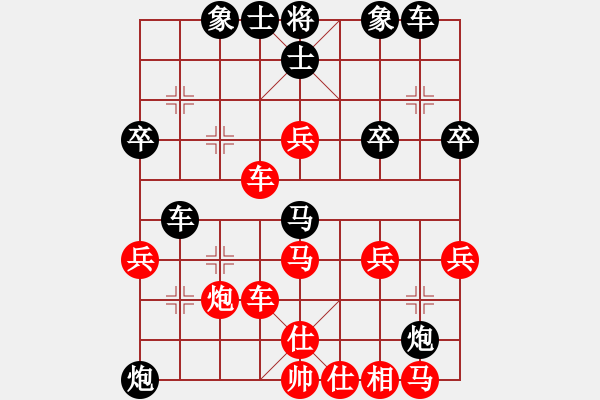 象棋棋譜圖片：一歲女孩小號(hào)評(píng)測(cè)屏風(fēng)馬給先手中炮剃光頭 - 步數(shù)：40 