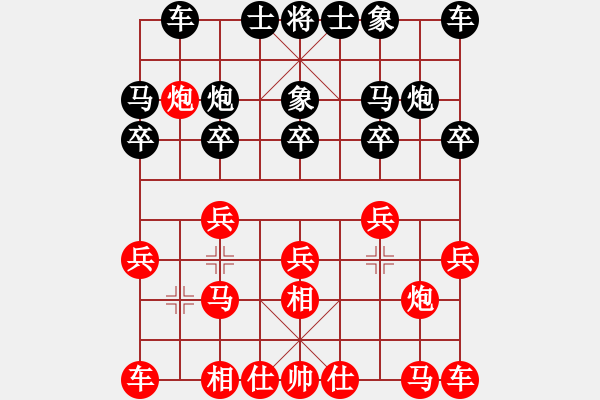 象棋棋谱图片：问情(日帅)-和-浙江二台(日帅) - 步数：10 