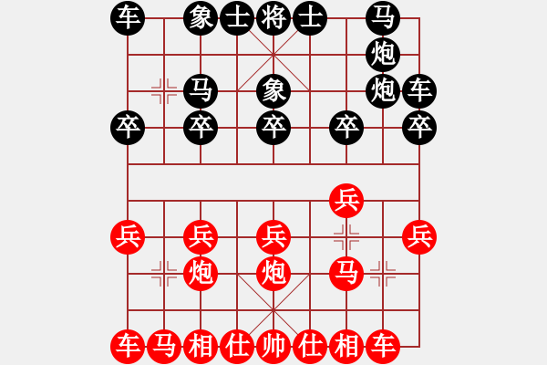 象棋棋譜圖片：程序人生(初級)-負(fù)-霜冷長河(6級) - 步數(shù)：10 