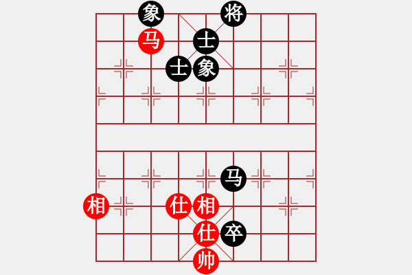 象棋棋譜圖片：飛相對黑挺3路卒左士角炮紅卒底炮（和棋） - 步數(shù)：120 