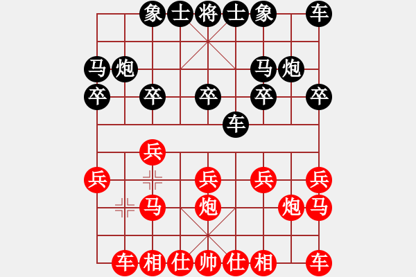 象棋棋譜圖片：qinyiqiang 負 兵來將擋 - 步數(shù)：10 