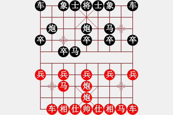 象棋棋譜圖片：macsed（黑）vstime（紅）第三局 - 步數(shù)：10 