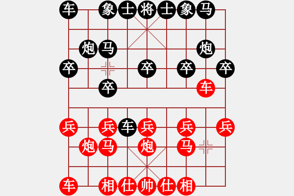 象棋棋譜圖片：撥云見日(3段)-和-三棋(1段) - 步數(shù)：10 