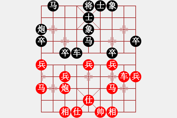 象棋棋譜圖片：2019年青島市“青偉俱樂部杯”象棋12月月賽第四輪紅本人先對(duì)高小晶 - 步數(shù)：30 