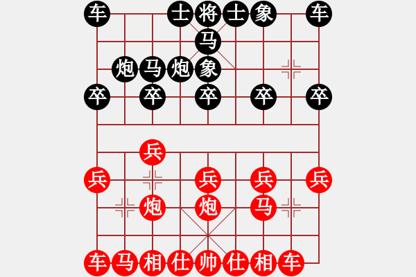 象棋棋譜圖片：15390066406[1245908401] -VS- 六子歸邊王[878361962] - 步數(shù)：10 