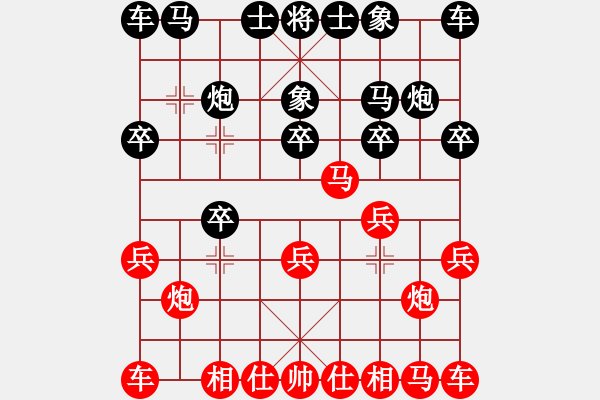 象棋棋譜圖片：《學(xué)習(xí)大師后手》正馬卒底炮急進(jìn)3卒破仙人指路兩頭蛇快馬盤河 - 步數(shù)：10 