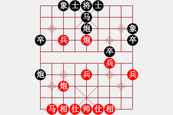 象棋棋譜圖片：20141115 穿上禮服、當(dāng)最幸福[957994115]-開心美一天[919597823] - 步數(shù)：30 