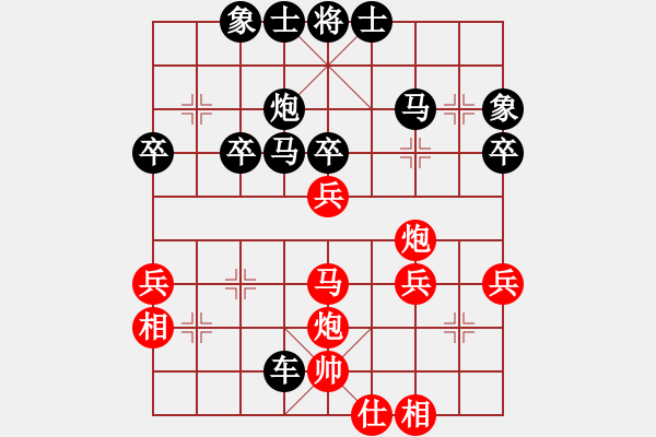 象棋棋譜圖片：天下有緣(2段)-負(fù)-bbboy002(6級(jí)) - 步數(shù)：40 