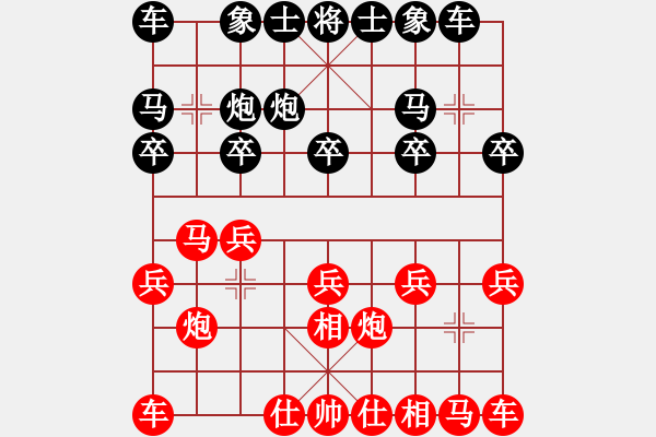 象棋棋譜圖片：天涯棋王VS大師群樺(2013-9-13) - 步數(shù)：10 