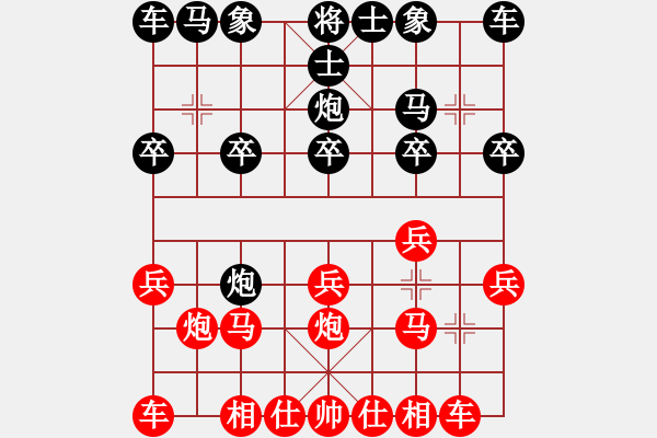 象棋棋譜圖片：2021.8.14.12JJ五分鐘先勝順炮 - 步數(shù)：10 