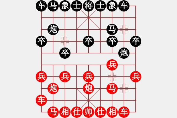 象棋棋譜圖片：貪兵失屏風(fēng)馬 兌車(chē)等廢招多 - 步數(shù)：10 