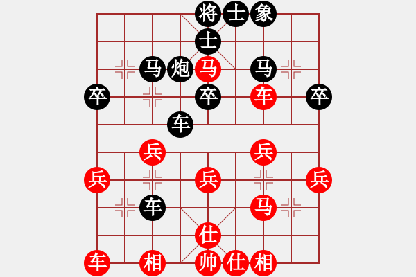 象棋棋譜圖片：嘴角揚揚[50129759] -VS- 快樂人生[1770617813] - 步數(shù)：30 