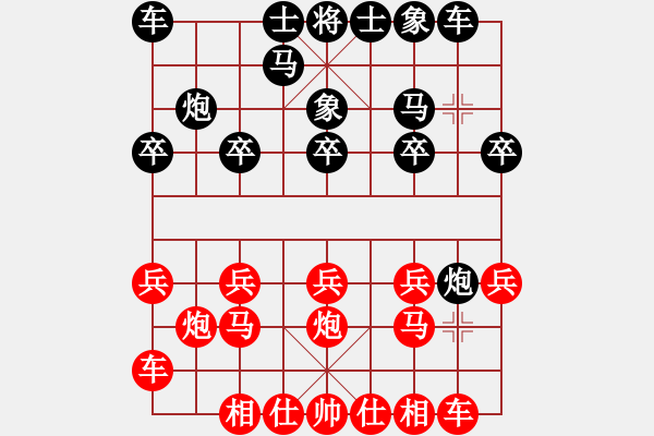 象棋棋譜圖片：20190207 先勝范作水 中炮對(duì)飛象 - 步數(shù)：10 