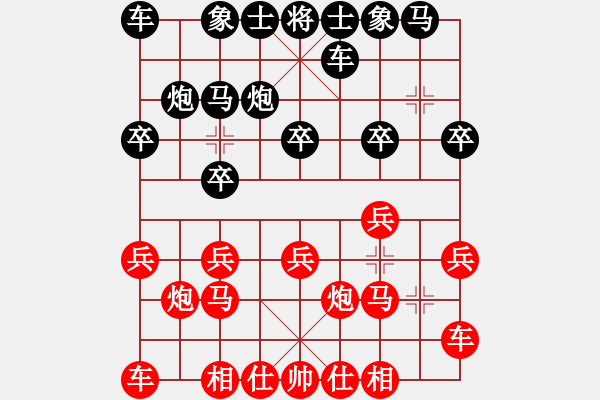 象棋棋谱图片：深圳锋尚文化 刘明 和 上海金外滩 赵玮 - 步数：10 