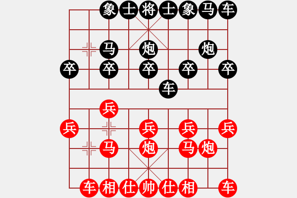 象棋棋譜圖片：0七月流火[紅] -VS- sqw_511122[黑] - 步數(shù)：10 