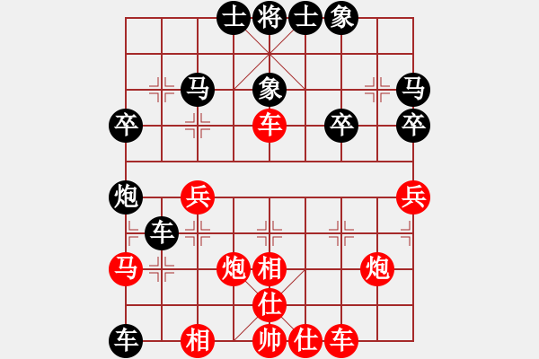 象棋棋譜圖片：三哥先勝阿六【第三局】 - 步數(shù)：40 