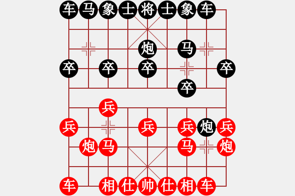 象棋棋譜圖片：高蘭雙 負(fù) 榮志剛 - 步數(shù)：10 