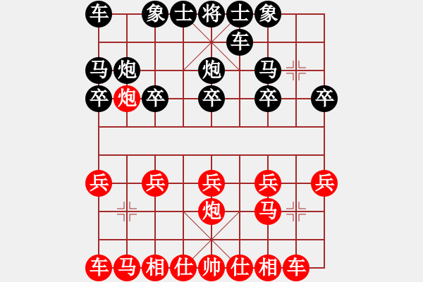 象棋棋譜圖片：清江(2段)-和-云水情深(2段) - 步數(shù)：10 