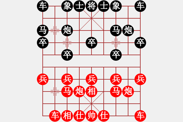 象棋棋譜圖片：上饒 葉炎標(biāo) 和 宜春 劉子孟 - 步數(shù)：10 