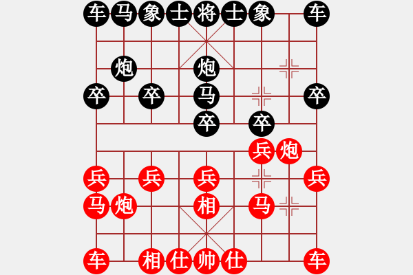 象棋棋譜圖片：樺[375071870] vs 沐陽(yáng)[-] - 步數(shù)：10 