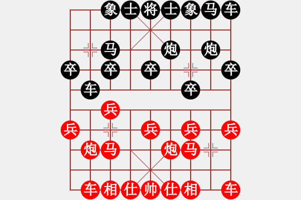象棋棋谱图片：柳天 先和 张婷婷 - 步数：10 