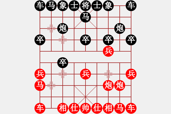 象棋棋譜圖片：攻城計(jì)(2段)-負(fù)-三國(guó)無雙(1段) - 步數(shù)：10 