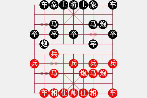 象棋棋譜圖片：過生日(4段)-和-雨欣(6段) - 步數(shù)：10 