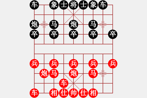 象棋棋譜圖片：芳棋(純?nèi)讼缕澹893812128] -VS- 龍門棋天大圣[1458925198] - 步數(shù)：10 