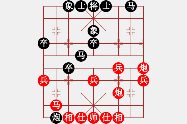 象棋棋譜圖片：象棋交流賽【1】濟(jì)寧 陸慧中 勝 鄒城 鹿小兵 - 步數(shù)：40 