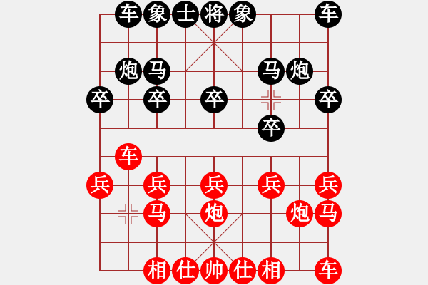 象棋棋譜圖片：中包57炮對(duì)屏風(fēng)馬 - 步數(shù)：10 