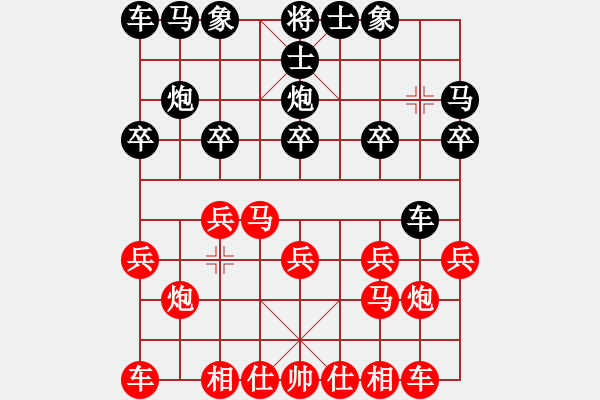 象棋棋譜圖片：3650局 E00-仙人指路-旋風九專雙核 紅先勝 小蟲引擎25層 - 步數(shù)：10 