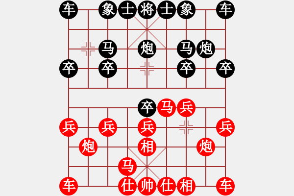 象棋棋谱图片：刘宗泽 先和 刘磊 - 步数：10 